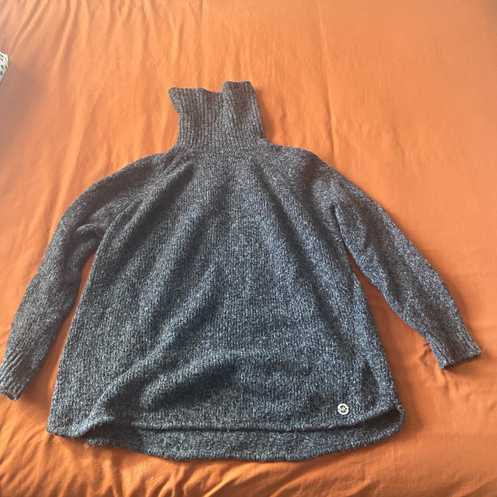 cotton blend turtleneck sweater